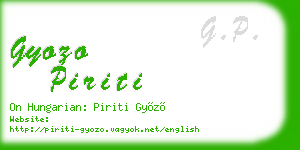 gyozo piriti business card